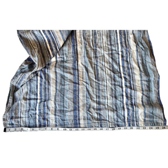 Briggs Womens XL Striped Linen & Rayon Sleeveless Dress Relaxed Fit Beach core - Picture 9 of 12